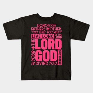 Exodus 20:12 Kids T-Shirt